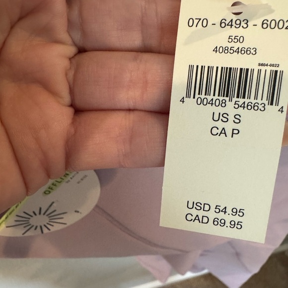 OFFLINE by Aerie real me xtra bike short 7” inseam small lilac color - Picture 4 of 4